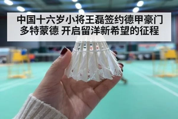 中国十六岁小将王磊签约德甲豪门多特蒙德 开启留洋新希望的征程
